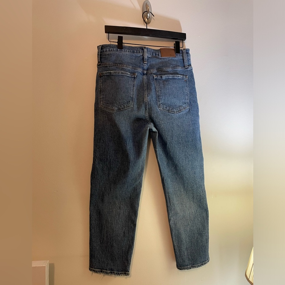 Madewell Classic Straight Leg Jeans - Blue - Picture 3 of 3